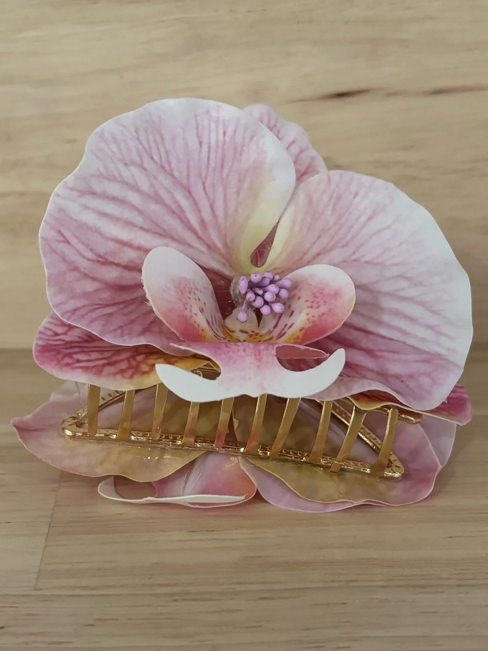 Anthropologie Orchid Claw Clip